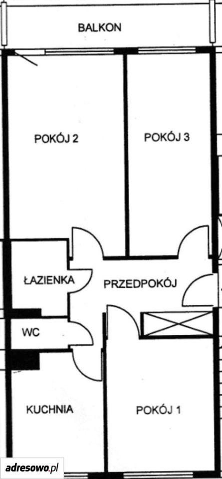 Mieszkanie 3-pokojowe Wrocław Krzyki, ul. Krynicka. Zdjęcie 19