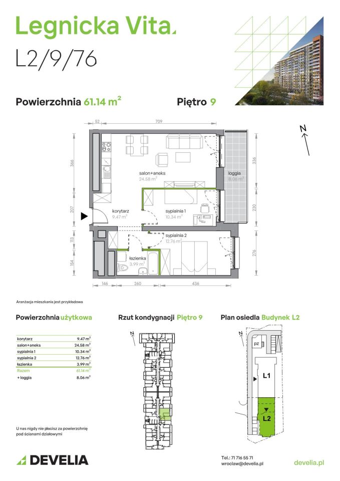 Mieszkanie 3-pokojowe Wrocław Popowice, ul. Legnicka. Zdjęcie 8