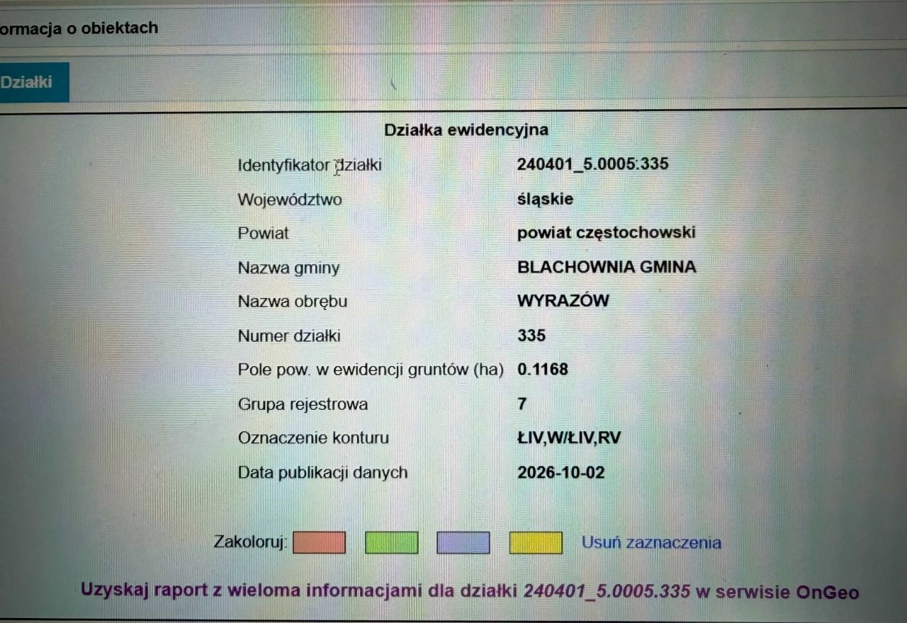 Działka budowlana Wyrazów, ul. Łąkowa. Zdjęcie 2