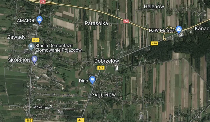 Działka inwestycyjna Dobrzelów Dobrzelów-Kolonia