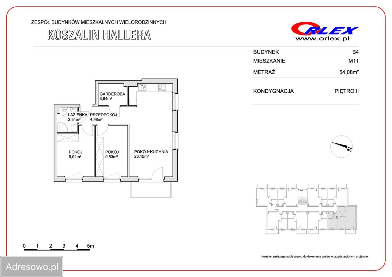 Mieszkanie 3-pokojowe Koszalin, ul. Generała Józefa Hallera. Zdjęcie 13