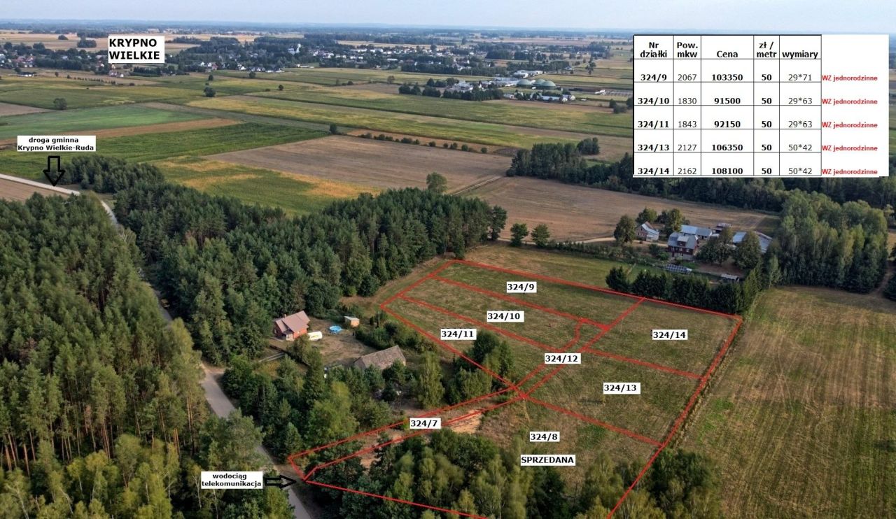 Działka budowlana Krypno Kościelne, brak. Zdjęcie 7