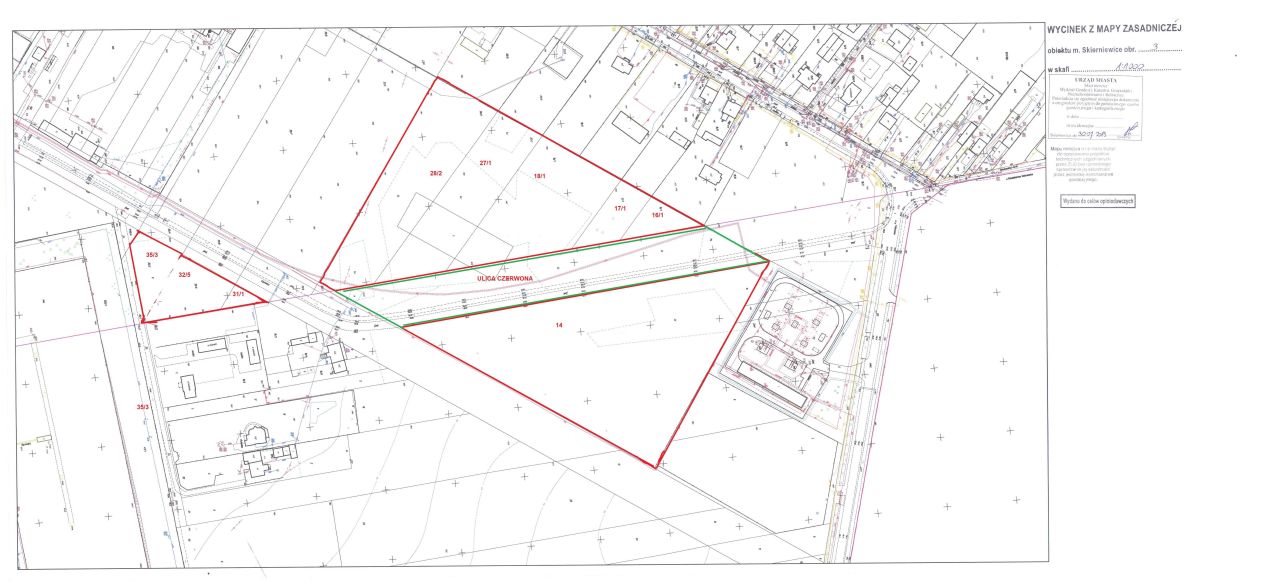 Działka inwestycyjna Skierniewice, ul. Czerwona. Zdjęcie 2