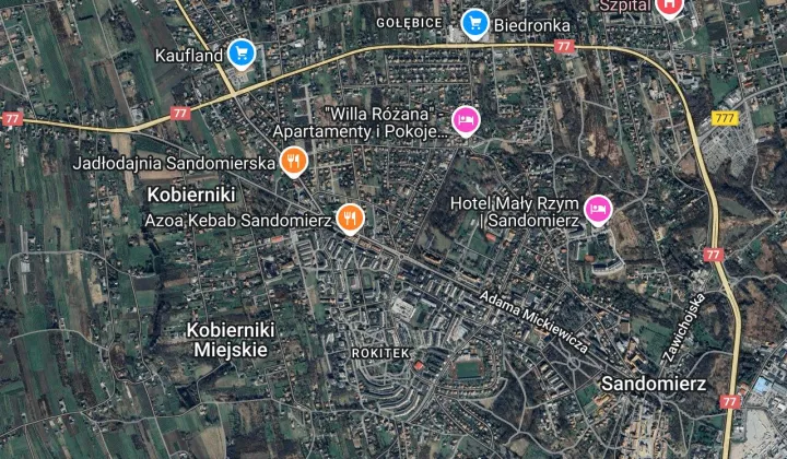 Działka inwestycyjna Sandomierz, ul. 15 Sierpnia