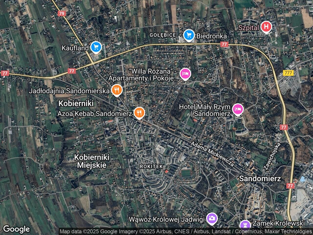 Działka inwestycyjna Sandomierz, ul. 15 Sierpnia