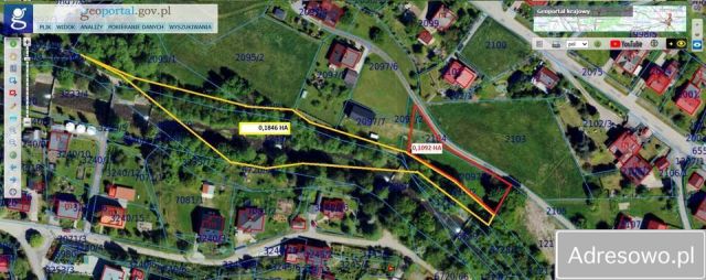 Działka rekreacyjna Porąbka, ul. Spokojna. Zdjęcie 1