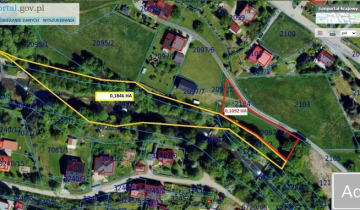 Działka rekreacyjna Porąbka, ul. Spokojna