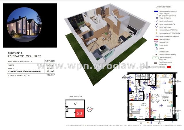 bliźniak, 5 pokoi Wrocław Fabryczna. Zdjęcie 4