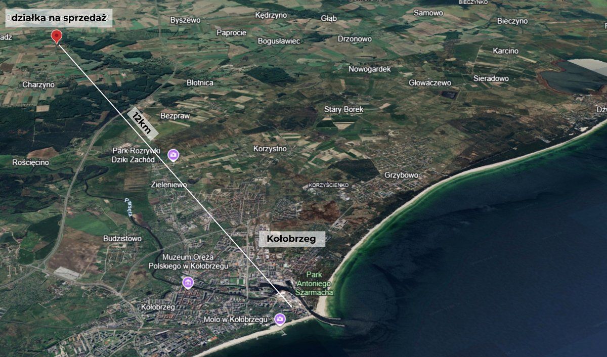 Działka budowlana Charzyno, ul. Wojska Polskiego. Zdjęcie 13