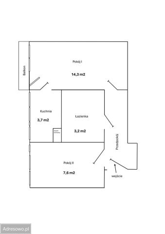 Mieszkanie 2-pokojowe Łódź Żubardź, ul. Lutomierska. Zdjęcie 1