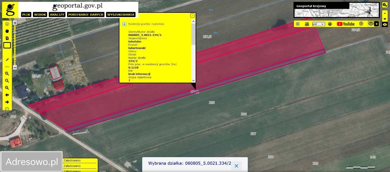 Działka rolno-budowlana Zofian. Zdjęcie 3