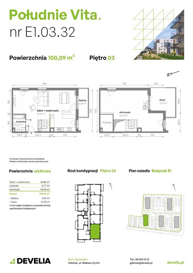 Mieszkanie 4-pokojowe Gdańsk Orunia Górna, ul. Kazimierza Wielkiego. Zdjęcie 7