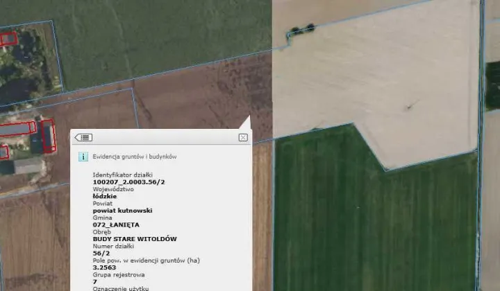Działka rolna Budy Stare