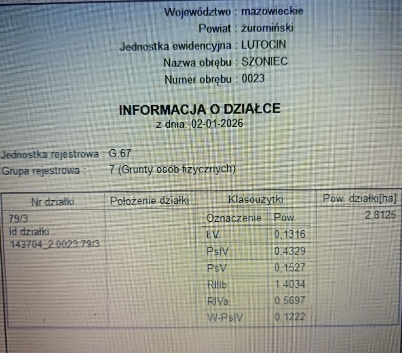 Działka rolna Szoniec. Zdjęcie 1
