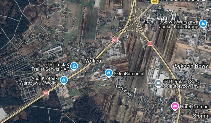 Działka budowlana Wolica, Sękocińska