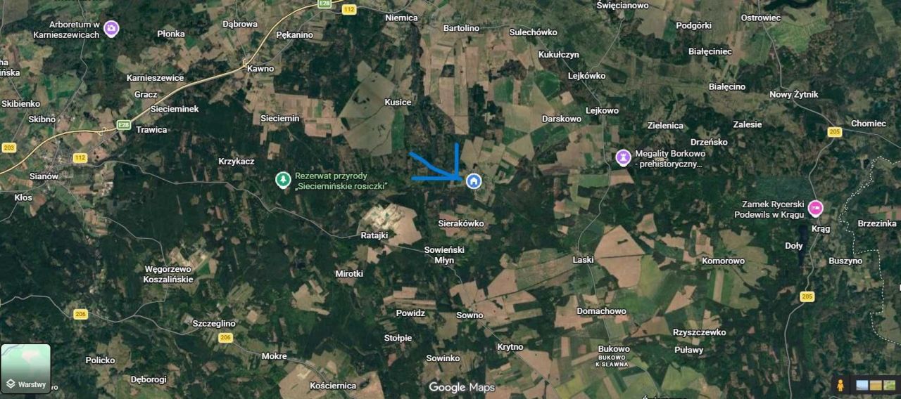 Działka rolna Sierakowo Sławieńskie. Zdjęcie 6