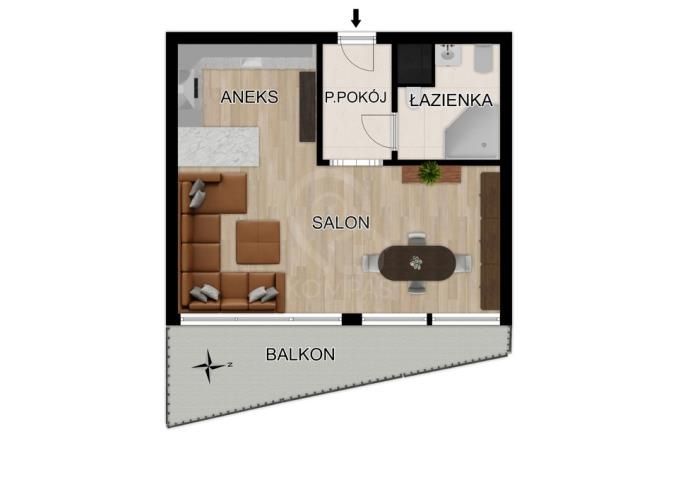 Mieszkanie 1-pokojowe Wrocław Fabryczna, ul. Aleksandra Ostrowskiego. Zdjęcie 11