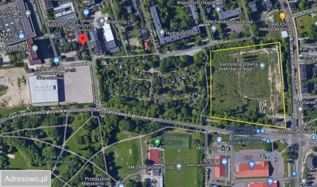 Działka inwestycyjna Łódź Śródmieście, ul. Łomżyńska. Zdjęcie 1