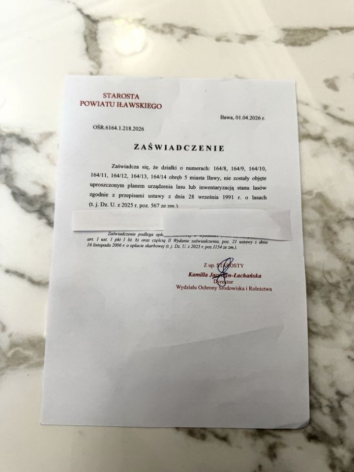 Działka inwestycyjna Iława, ul. Ziemowita. Zdjęcie 6