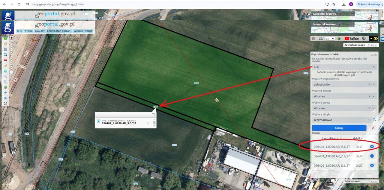 Działka inwestycyjna Wrocław Jerzmanowo, ul. Jerzmanowska. Zdjęcie 2