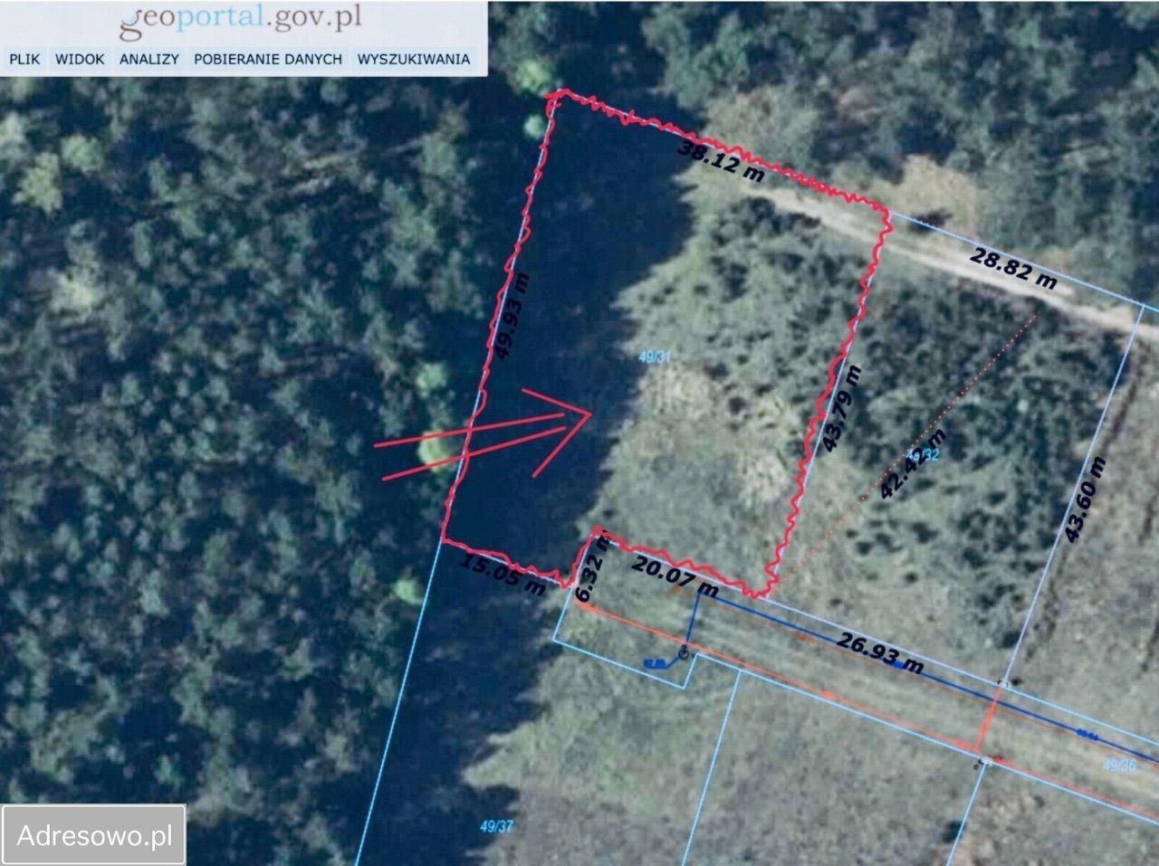 Działka budowlana Kamionki Małe, ul. Spacerowa. Zdjęcie 5