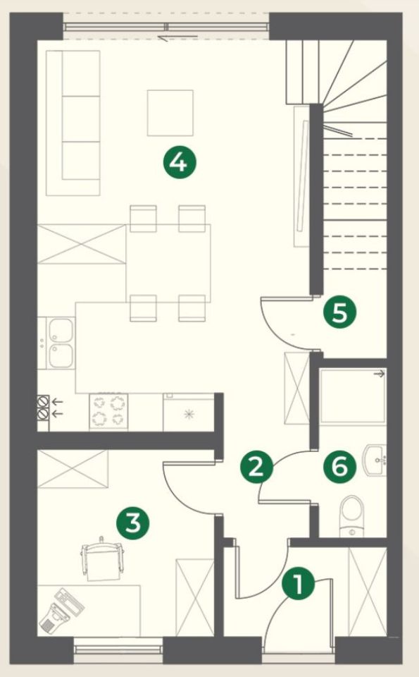bliźniak, 4 pokoje Rączna. Zdjęcie 21