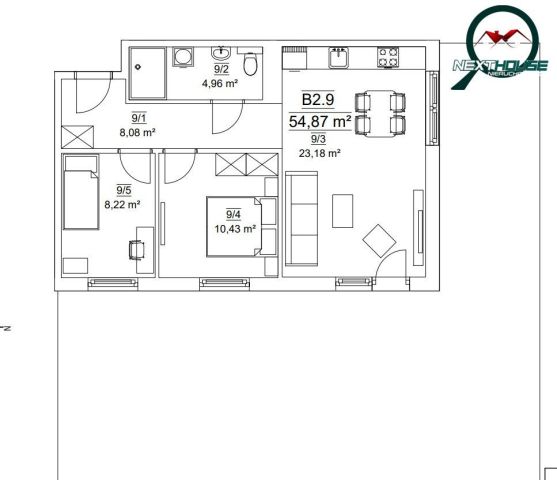 Mieszkanie 3-pokojowe Kraków Ruczaj, ul. Karola Bunscha. Zdjęcie 23