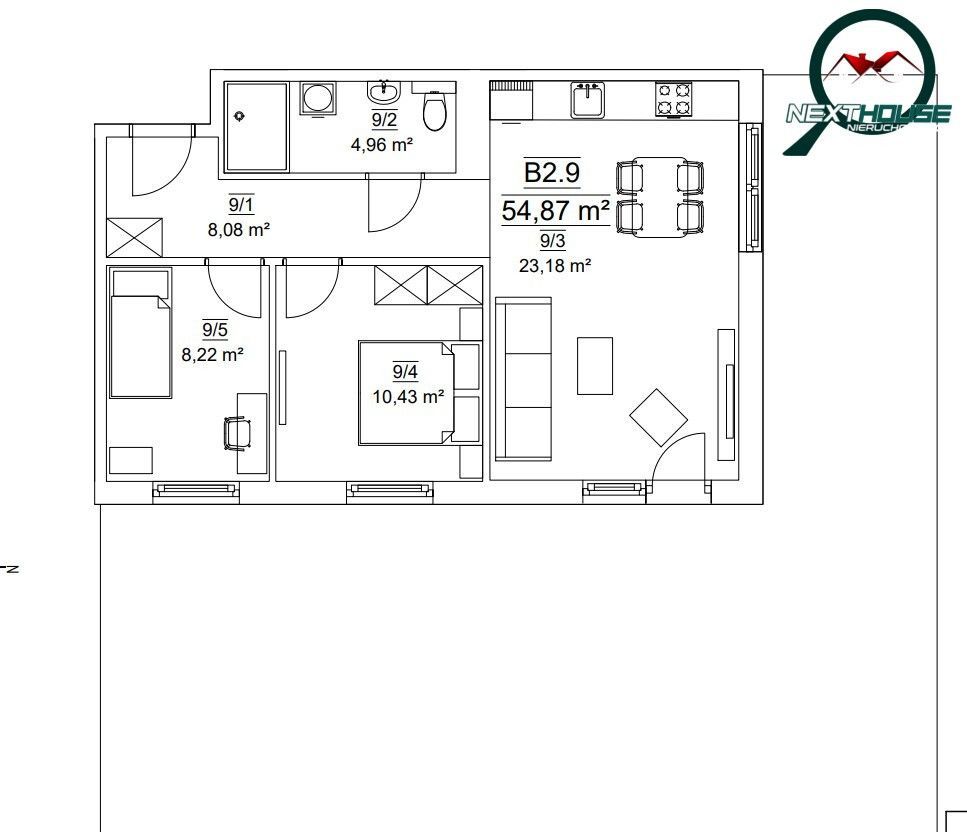 Mieszkanie 3-pokojowe Kraków Ruczaj, ul. Karola Bunscha. Zdjęcie 23