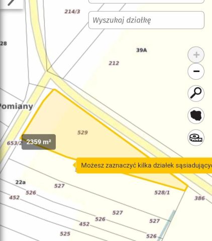 Działka budowlana Pomiany. Zdjęcie 1