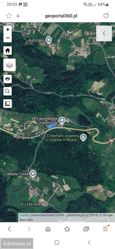 Działka budowlana Trzetrzewina. Zdjęcie 2