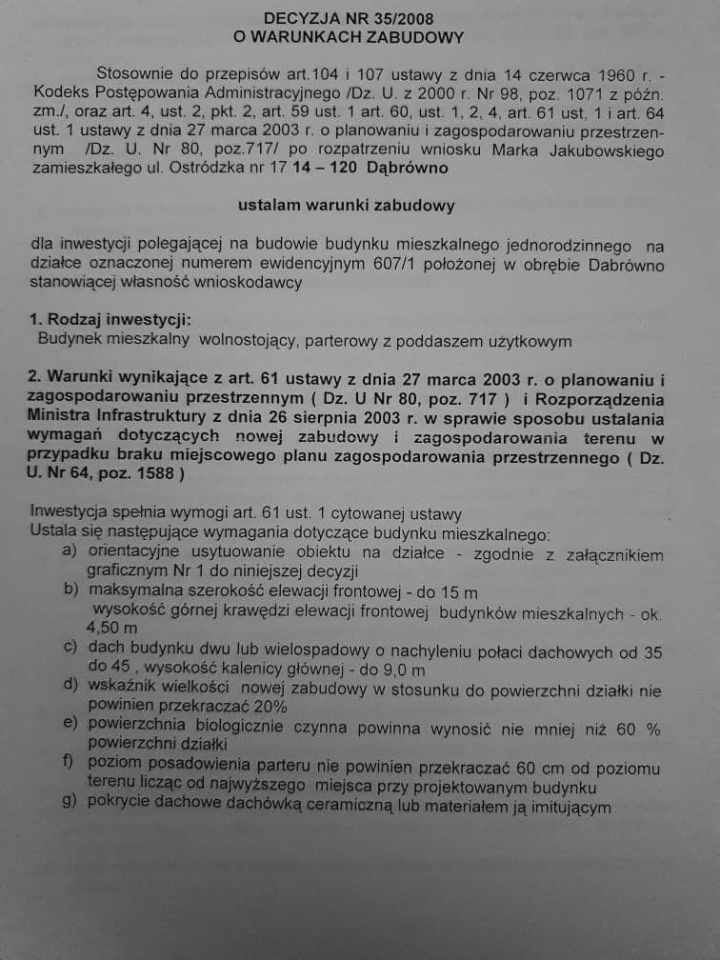 Działka budowlana Dąbrówno, ul. Polna. Zdjęcie 3