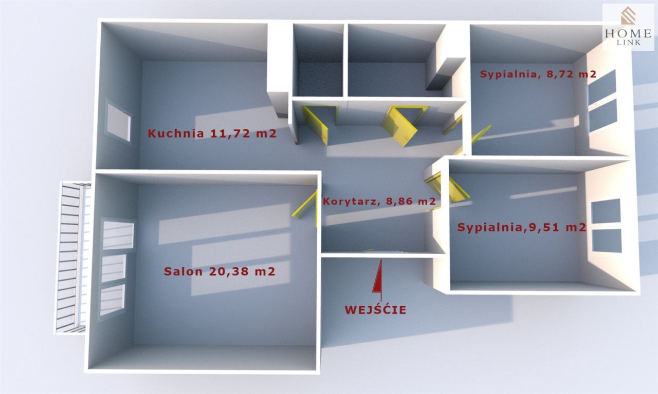 Mieszkanie 3-pokojowe Olsztyn Jaroty, ul. Stanisława Flisa. Zdjęcie 21
