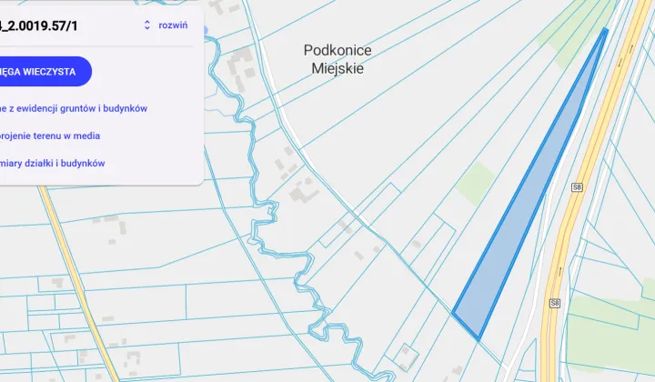 Działka rolno-budowlana Podkonice Miejskie