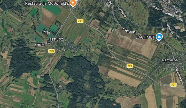 Działka budowlana Myszków Będusz, ul. Franulka