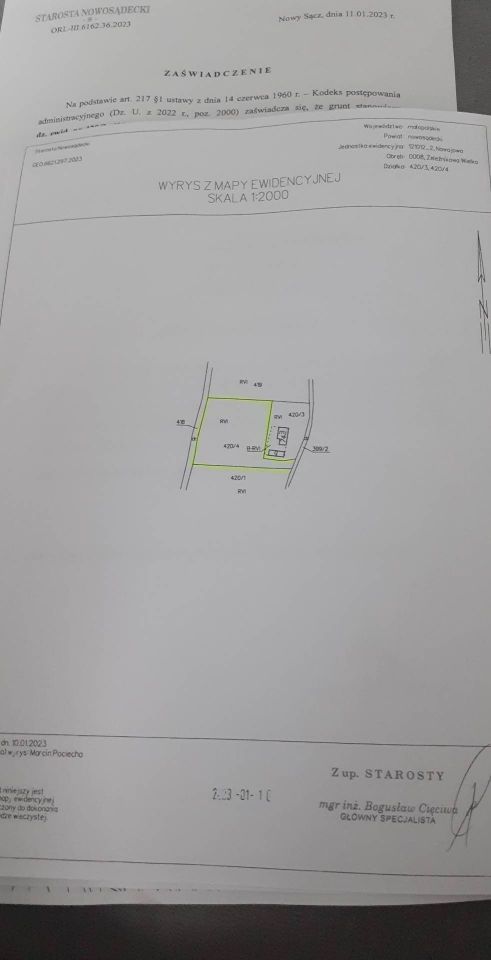 Działka budowlana Żeleźnikowa Mała. Zdjęcie 3