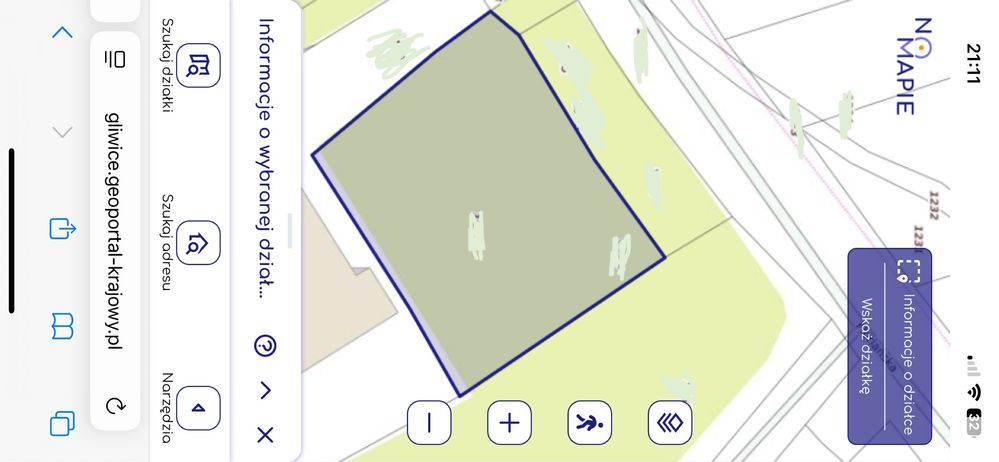 Działka budowlana Gliwice Szobiszowice, ul. Floriańska