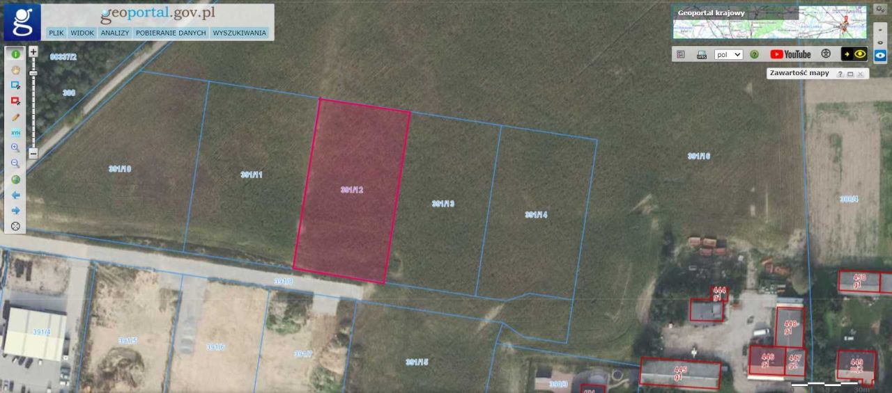 Działka inwestycyjna Sękowo, ul. Fabryczna