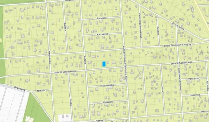 Działka budowlana Sokolniki-Las, ul. Jana III Sobieskiego