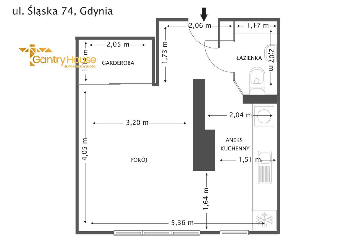Mieszkanie 1-pokojowe Gdynia Działki Leśne, ul. Śląska. Zdjęcie 11