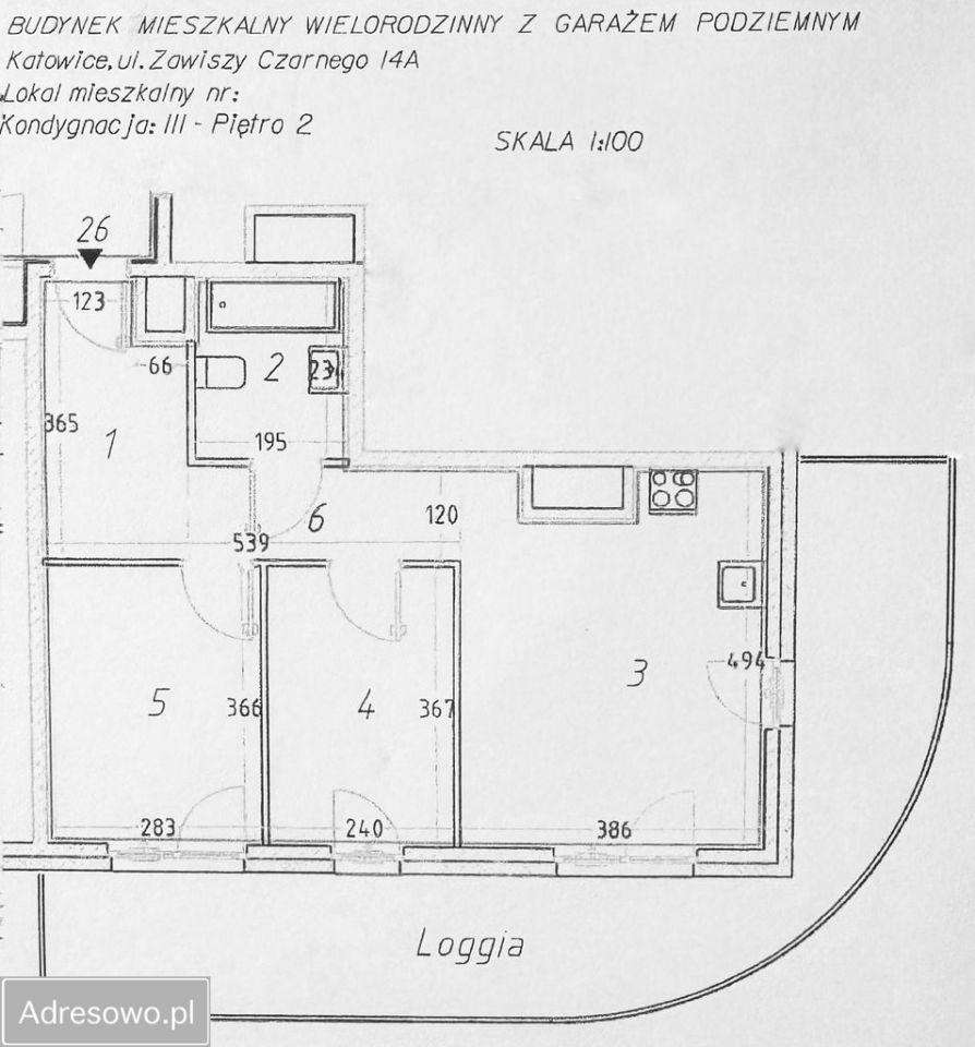 Mieszkanie 3-pokojowe Katowice os. Tysiąclecia, ul. Zawiszy Czarnego. Zdjęcie 20