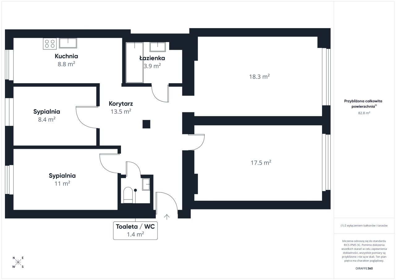 Mieszkanie 4-pokojowe Kołobrzeg, ul. Mazowiecka. Zdjęcie 12