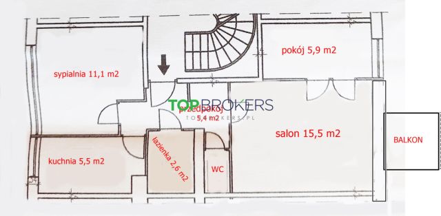 Mieszkanie 3-pokojowe Warszawa Targówek, ul. Łojewska. Zdjęcie 8