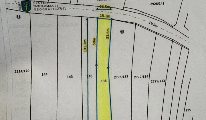 Działka inna Suszec Stary Suszec, Dolna