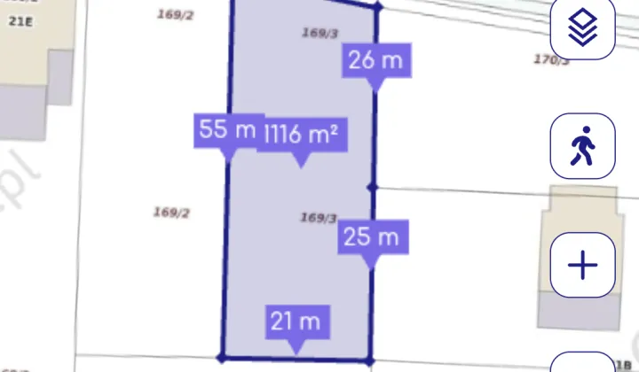 Działka budowlana Rosochata, Działka nr 169/3
