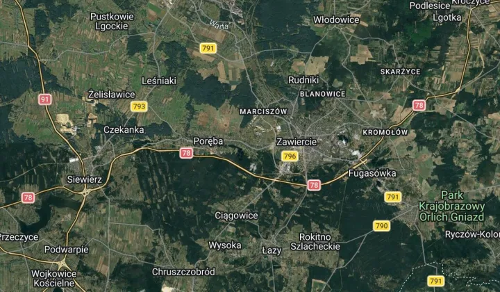 Działka rolno-budowlana Poręba, ul. Armii Krajowej