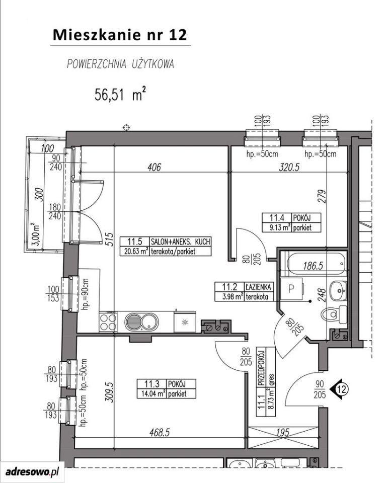 Mieszkanie 3-pokojowe Pruszków Centrum, ul. Parkowa. Zdjęcie 20