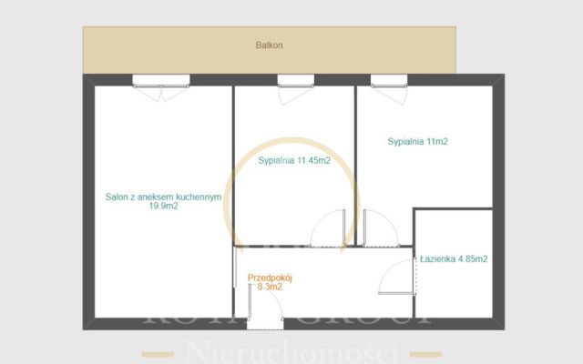 Mieszkanie 3-pokojowe Lublin Dziesiąta, ul. Obrońców Lublina. Zdjęcie 12