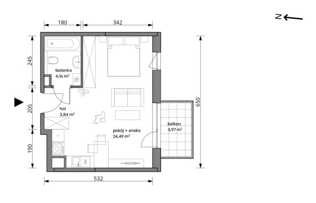 Mieszkanie 1-pokojowe Warszawa Włochy, ul. Trzcinowa. Zdjęcie 7