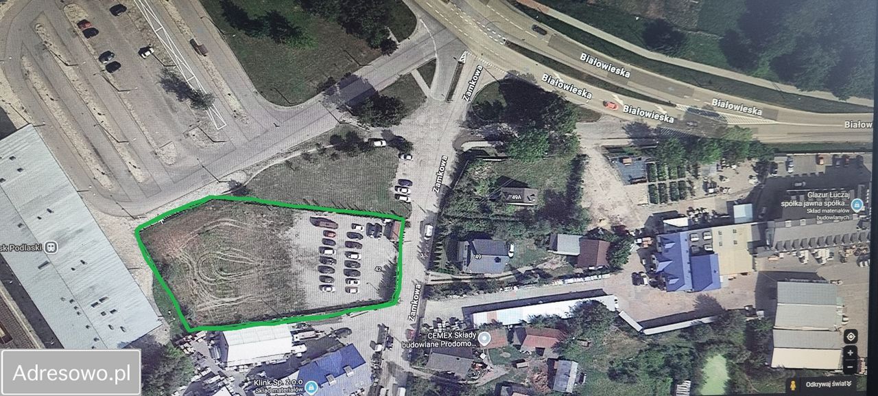 Działka inwestycyjna Bielsk Podlaski, ul. Zamkowa