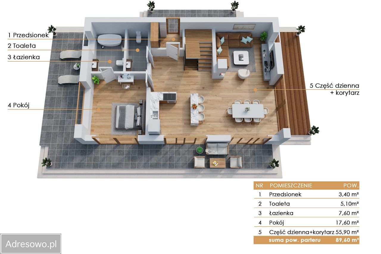 dom wolnostojący, 4 pokoje Dąbrowa Szlachecka. Zdjęcie 13